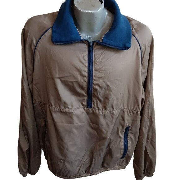 Vintage XL Pendleton Jacket Pen West Portland Oregon Windbreaker 1/2 Zip Mens - Picture 1 of 4